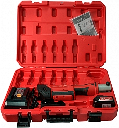 Комплектация аккумуляторного гидравлического радиального пресс-инструмента для обжима фитингов Voll V-Press Комплектация аккумуляторного гидравлического радиального пресс-инструмента для обжима фитингов Voll V-Press